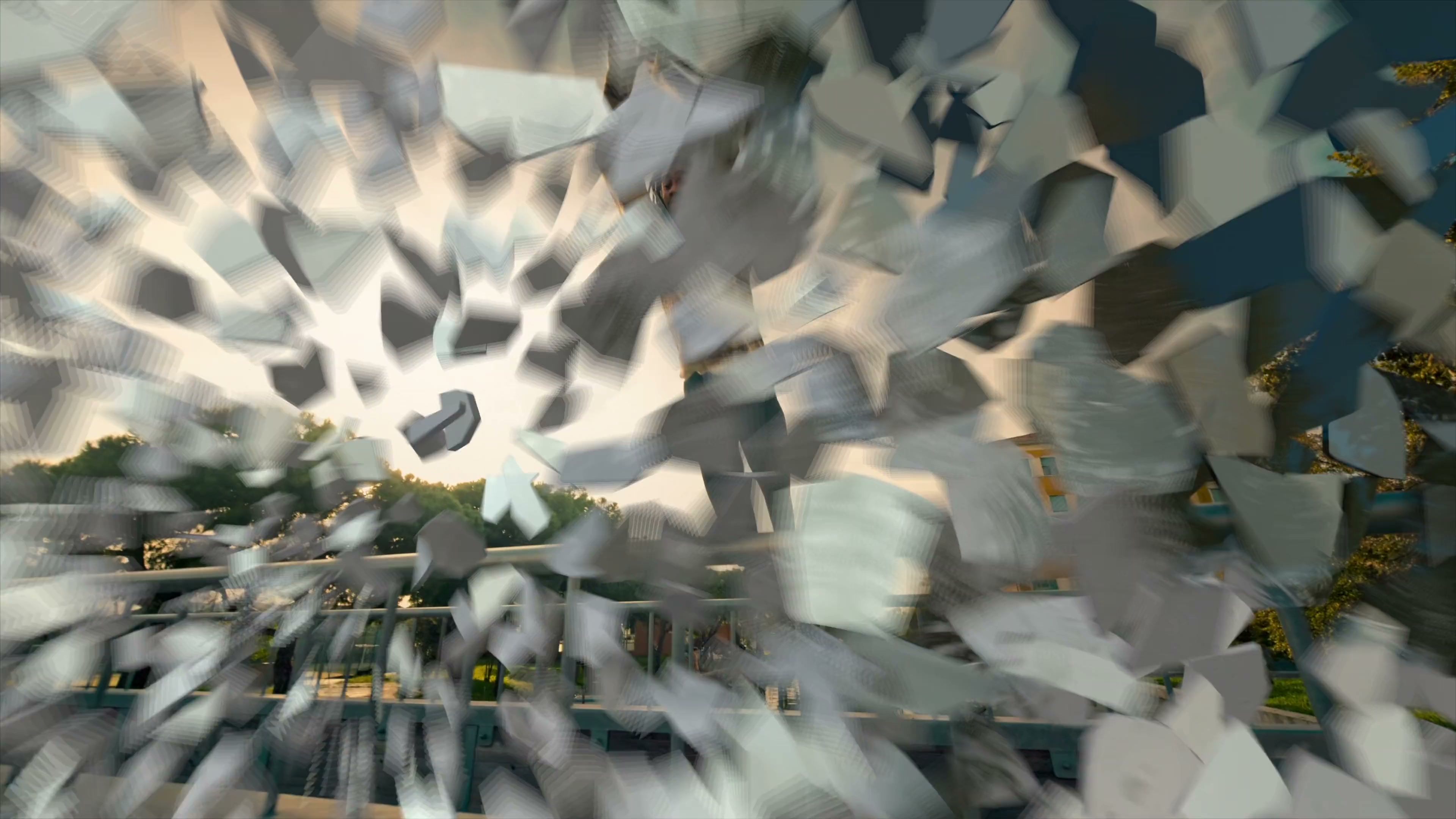 Shatter keyframeable animation — control fragment velocity, rotation, and gravity in Final Cut Pro
