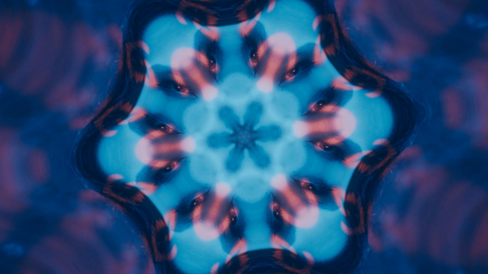 Kaleidoscope Lab — footage transformed into symmetrical abstract art